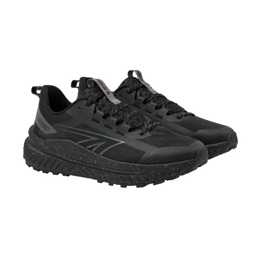 Hi-Tec Men's Trail‎ Running Hiking Tennis Shoes Black, Asphalt Sneaker Men Sz 10